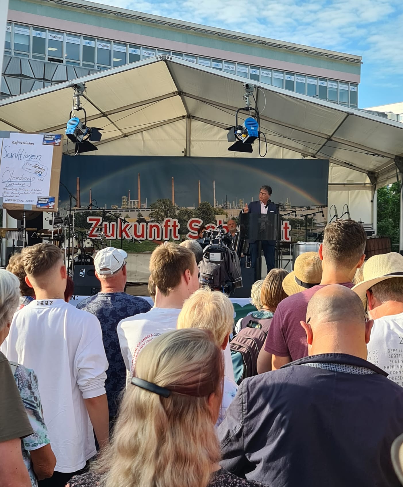Demo: Schwedt stellt sich hinter die PCK Raffinerie